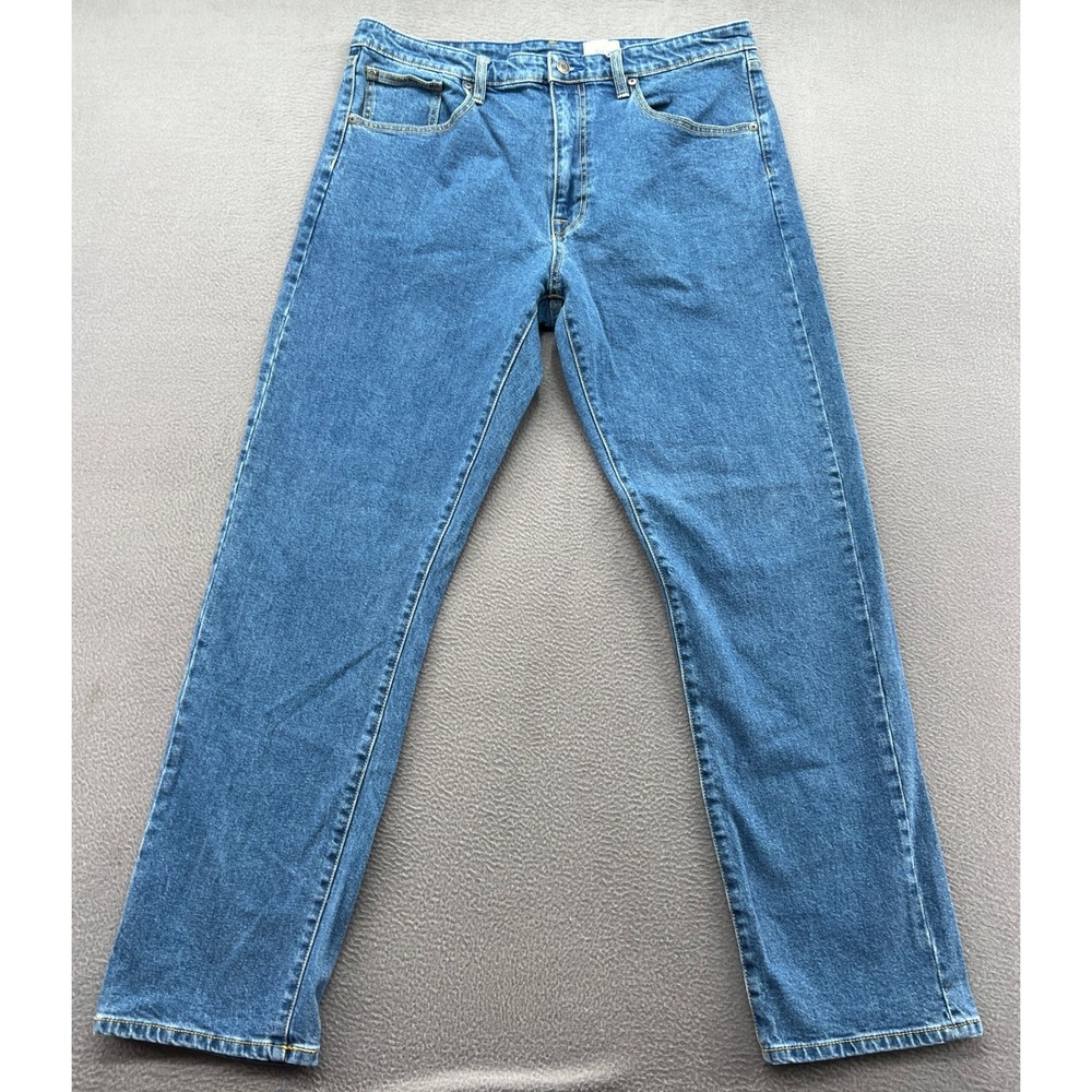 Katin Jeans Mens 36x32 Ren 57 Classic Straight Leg Blue Denim Medium Wash